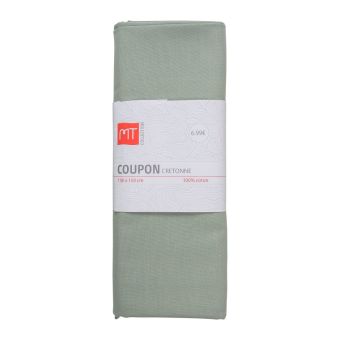 Coupon de cretonne uni 150x100cm kaki