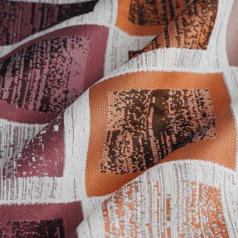 Tissu jacquard sablier fuchsia