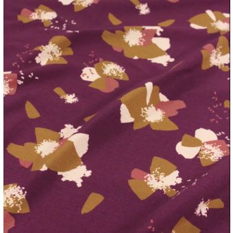 Maille jersey coton bio Anémona muroise - Églantine et Zoé
