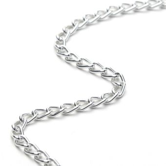 Chaînette métal argentée