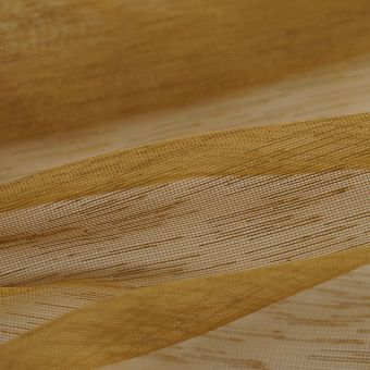 Tissu voile Gazette jaune moutarde