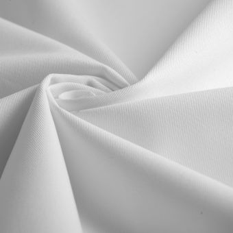 Tissu sergé de coton Serena blanc