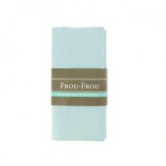 Grand coupon tissu uni 140x60cm simili cuir bleu clair