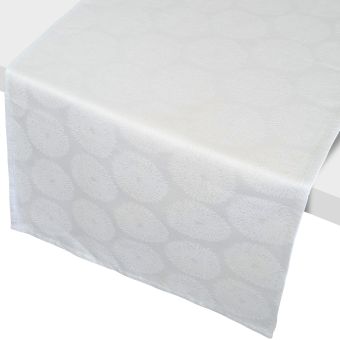 Chemin de table coton HÉLIOS Blanc