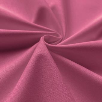 Tissu coton uni Cristina rose orchidée