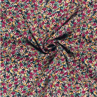 Tissu popeline viscose semi marine