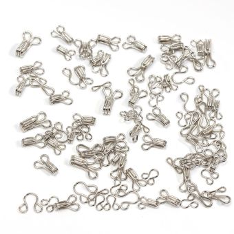 Lot de 18 agrafes nickelées n° 3