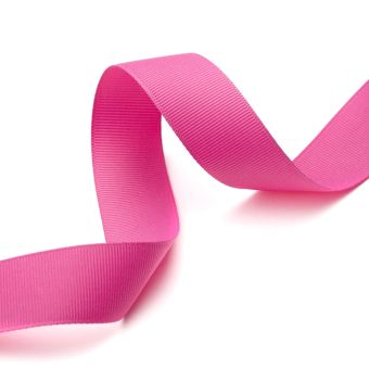 Ruban gros grain rose bonbon 25mm