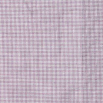 Tissu voile de coton mini vichy 4mm lilas