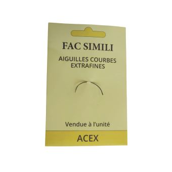 Aiguille courbe extrafine, vendue à l'unité