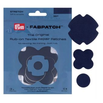 Lot de 3 patchs réparation Rub-On stretch bleu marine - Prym