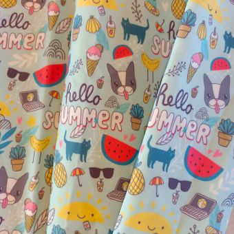 Coupon 50x45cm Toile imperméable summer