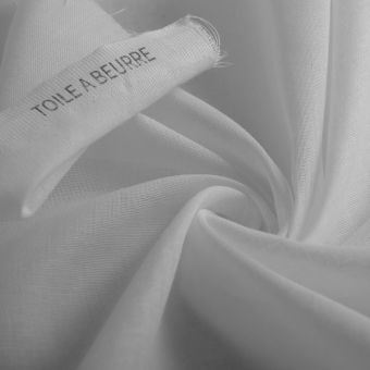 Tissu Toile à Beurre écru/ivoire - Coton 1m30 De Large - Vendu Au Mètre (1m) - Pour Patchwork