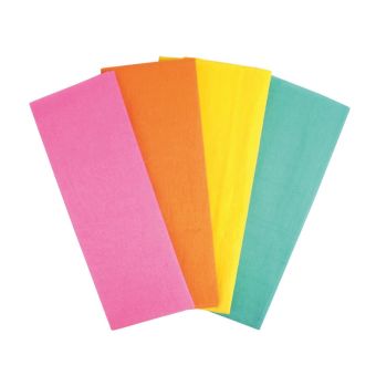 Papier crépon couleurs vives 100x50 cm 4 pièces