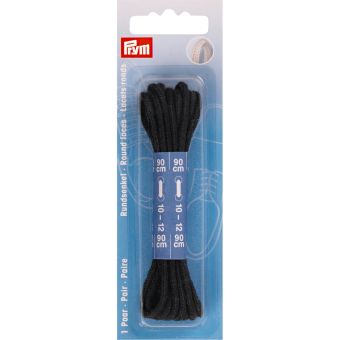 Lacets ronds 3 x 90cm, noir