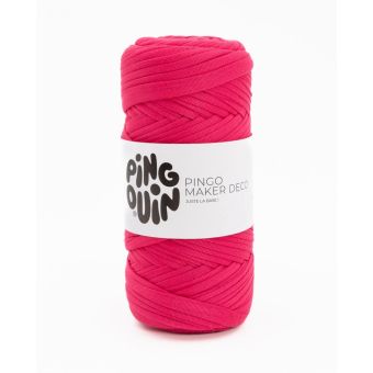 Pelote de fil à tricoter Maker Déco raspberry - Pingouin