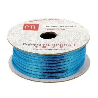 Bobine queue de rat bleu 2 mm