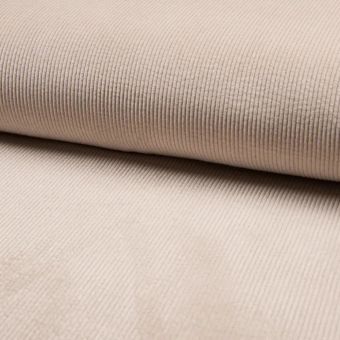 Tissu Velours Côtelé 500 Raies Sable
