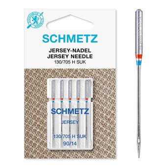 Aiguilles machine Schmetz universelles jersey 90 - blister de 5