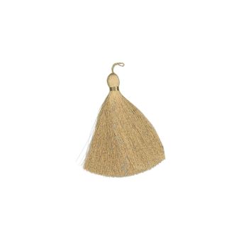 Pompon métallique doré 6 cm