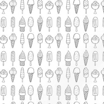 Tissu French Terry Glace A Colorier, coupon 1m x laize (145cm)