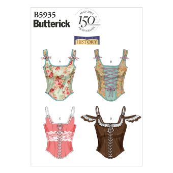 Patron Butterick 5935D5 Corset avec variation de laçage 42-50
