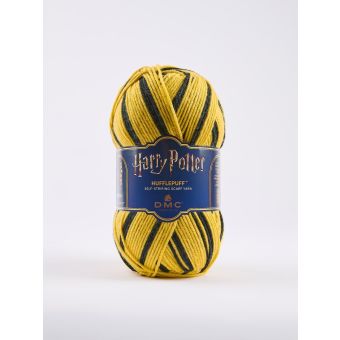Pelote de fil à tricoter écharpe Harry Potter Poufsouffle DMC