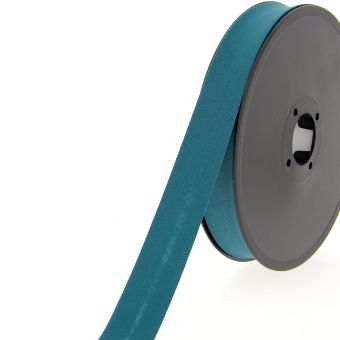 Biais coton bio bleu émeraude 20 mm