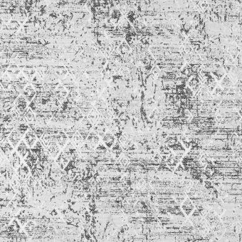 Tissu jacquard croisillon gris