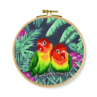 Kit point de croix Inséparables