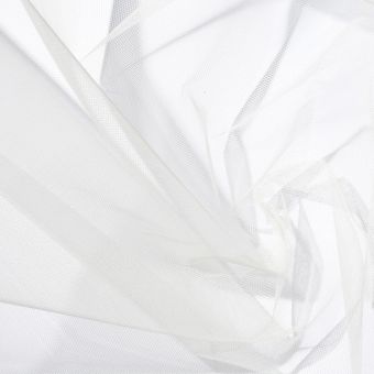 Tissu tulle uni écru