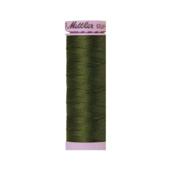 Bobine de fil mettler silk finish cotton 150m vert kaki col. 0660