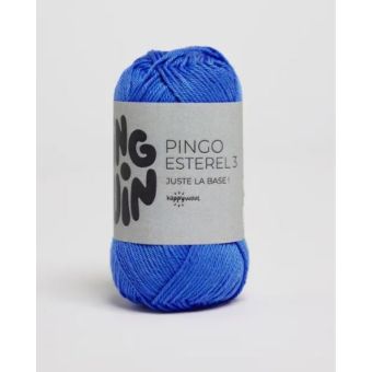 Pelote de fil à tricoter Esterel 3 ultra bleu - Pingouin