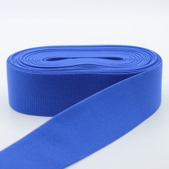 Elastique gros grain bleu electrique 40mm