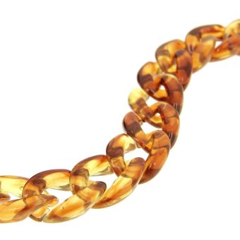 Chaine acrylique recyclé couleur écaille tortue 20mm