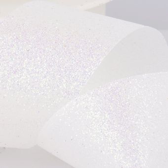 Ruban paillettes blanc 20mm