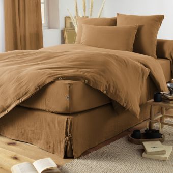 Drap housse "Gaïa" 90 x 190 cm "Gaze de Coton"