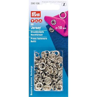 10 Sets De Boutons Pression Jersey Argent 9,5 Mm Avec Presse à Oeillets Et 5 Griffes De 3,5 Mm – Pour Vos Créations Couture