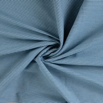 Tissu denim jacquard rayure bleu clair
