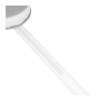 Bobine 14,6m broderie jour échelle blanc 25mm