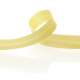 Biais satin polyester Jaune 20 mm