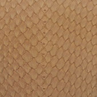 Cuir de Saumon SQUAMA Satiné Camel large
