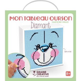 Tableau diamond mosaic modèle ourson