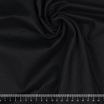 Tissu sergé coton bio noir