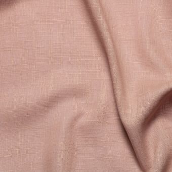 Toile légère viscose lin vieux rose