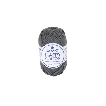 Pelote Happy cotton 20 gr gris foncé
