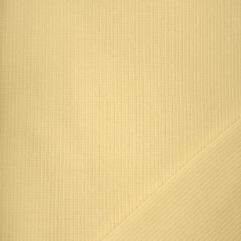 Maille jersey bord côte 150cm uni jaune beurre