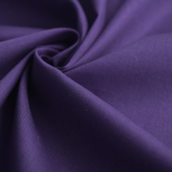 Tissu popeline coton uni myrtille