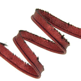 Passepoil métallisé 10 mm rouge