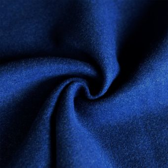 Tissu doux feutrine chiné bleu lourde qualité siège